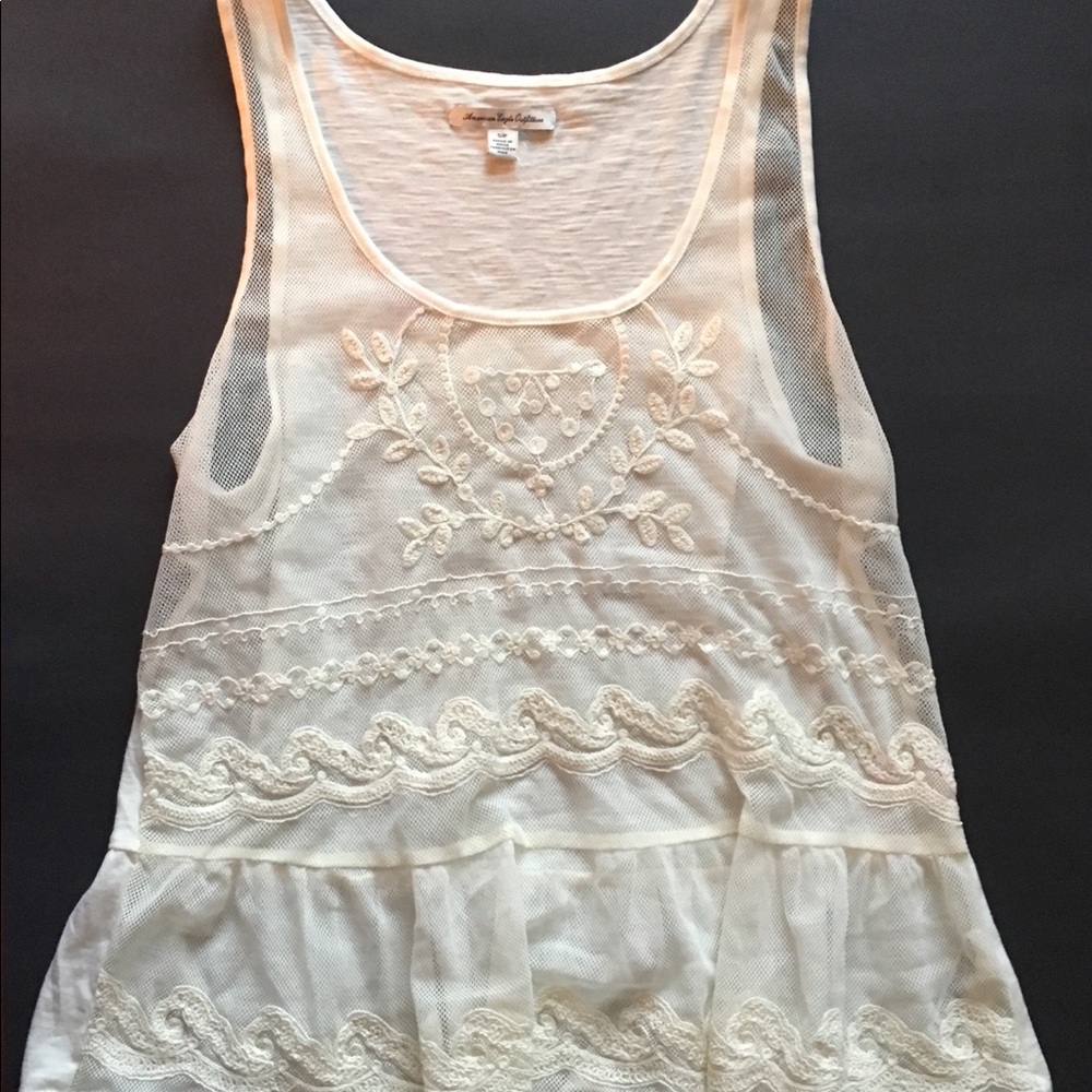 - American Eagle Outfitters Lace Tank Top